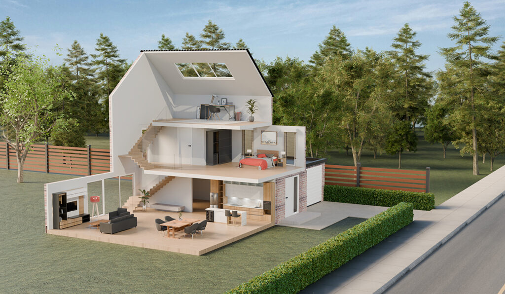 Hoe kies je de veiligheidscilinder voor jouw huis? 1 3D huis