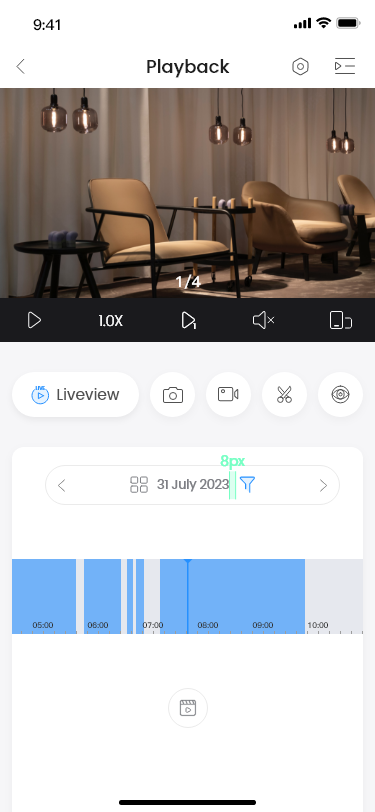 Camerabewaking bekijken via app 2 Live camerabeelden bekijken in de Dahua DMSS-app op smartphone