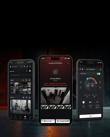 RISCO alarmsystemen voor thuis 7 Nieuwe iRISCO app interface met camerabeelden, alarmmelding en smart home bediening